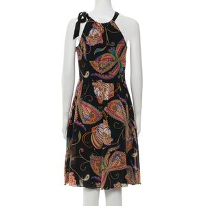 Trina Turk Silk A-Line Dress